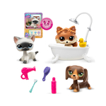 Littlest Pet Shop - 00638_LPS Набор "Груминг спа": три фигурки мини-животных с аксессуарами