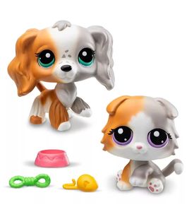 Littlest Pet Shop - 00626_LPS Набор "Пара друзей": две фигурки мини-животных с аксессуарами
