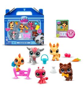 Littlest Pet Shop - Набор "Ферма": пять фигурок мини-животных с аксессуарами