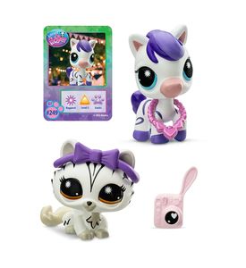 Littlest Pet Shop Игровой набор "Пара друзей" Модные полосочки