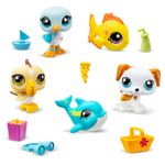 Littlest Pet Shop - Набор "Пляж": пять фигурок мини-животных с аксессуарами
