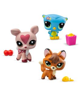 Littlest Pet Shop - 00633_LPS Набор "Три друга": три фигурки мини-животных с аксессуарами