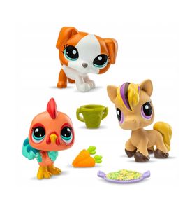 Littlest Pet Shop - 00635_LPS Набор "Три друга": три фигурки мини-животных с аксессуарами