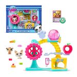 Littlest Pet Shop - Набор "Фабрика развлечений": две фигурки мини-животных с аксессуарами