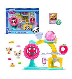 Littlest Pet Shop - Набор "Фабрика развлечений": две фигурки мини-животных с аксессуарами