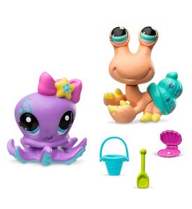 Littlest Pet Shop - 00627_LPS Набор "Пара друзей": две фигурки мини-животных с аксессуарами