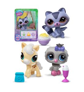 Littlest Pet Shop Игровой набор "Три друга" Ночной перекус