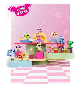 Littlest Pet Игровой набор "Сюрприз" Веселая трапеза (4 фигурки с аксессуарами), серия 4 Littlest Pet Игровой набор "Сюрприз" Веселая трапеза (4 фигурки с аксессуарами), серия 4