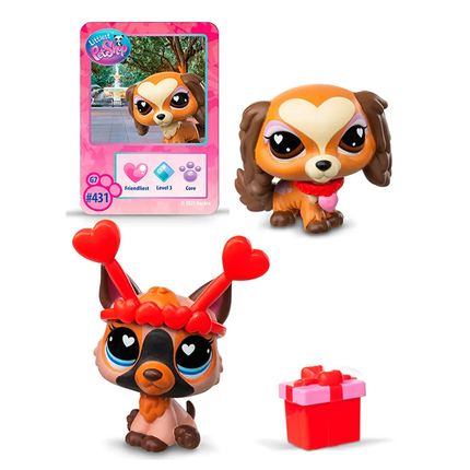 Littlest Pet Shop Игровой набор "Праздники" День Святого Валентина, Спаниель и Немецкая овчарка 01062_LPS