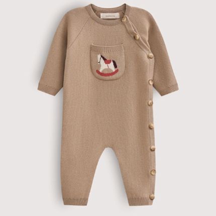 Loomknits Комбинезон детский LW5428-090 Кофейный лошадка