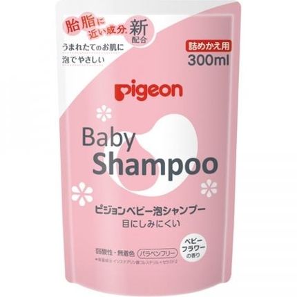 Шампунь-пенка PIGEON "Baby Shampoo" с керамидами, с цветочным ароматом возраст 0+ смен.упак 300мл