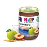 Hipp Спокойной ночи Пшеничный молочный десерт с яблоками и персиками, 190 гр