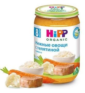 Hipp Пюре Нежные овощи с телятиной (220гр)