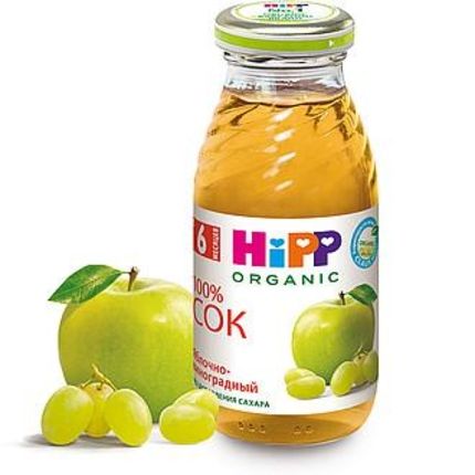 Hipp Яблочно-виноградный сок (200мл)