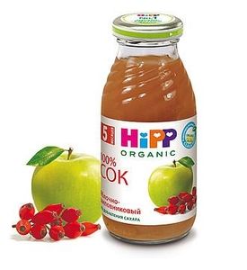 Hipp Яблочно-шиповниковый сок с мякотью (200мл)