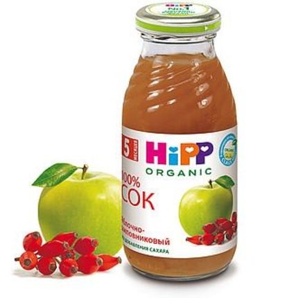 Hipp Яблочно-шиповниковый сок с мякотью (200мл)