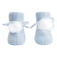 MIA Комплект- Комбинезон с кармашком, шапочка и пинетки с помпоном (Голубой) AS21UX1306-04