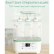 Momcozy Электрический паровой стерилизатор детских бутылочек 8 в 1 BS02, белый. 69842 Momcozy Электрический паровой стерилизатор детских бутылочек 8 в 1 BS02, белый. 69842