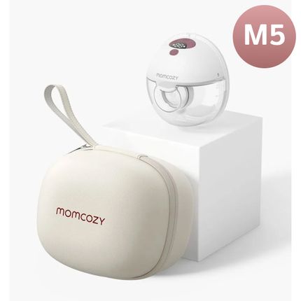 Momcozy M5 Беспроводной портативный электрический молокоотсос  уютный красный, 1 шт.