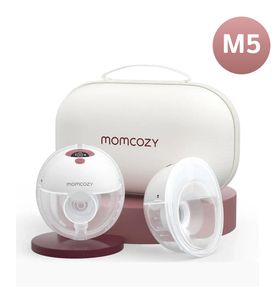 Momcozy M5 Беспроводной портативный электрический молокоотсос, уютный красный, 2 шт.