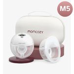 Momcozy M5 Беспроводной портативный электрический молокоотсос, серый, 2 шт.