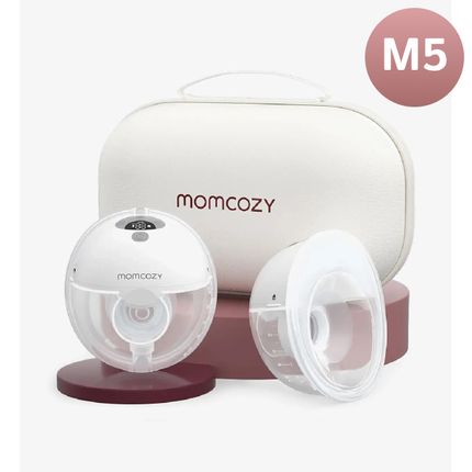 Momcozy M5 Беспроводной портативный электрический молокоотсос, серый, 2 шт.