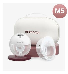 Momcozy M5 Беспроводной портативный электрический молокоотсос, серый, 2 шт.