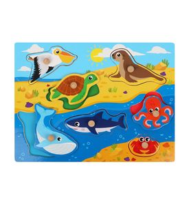 Mapacha Вкладыши "Животные океана": 7 эл, 29,5х21,5 см