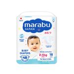 Подгузники MARABU, размер NB (2-5 кг) , 18 шт