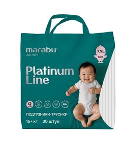 Позгузники-трусики MARABU, Platinum Line размер XXL (15+ кг), 30 шт