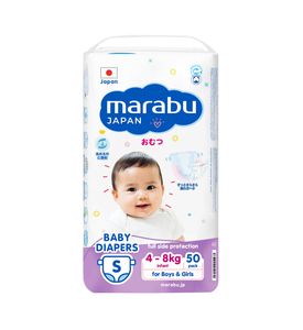 Подгузники MARABU, размер S (4-8 кг), 50 шт