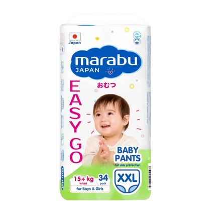 Подгузники-трусики MARABU, размер XXL (15+ кг), 34 шт