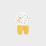 Mayoral Комплект 4 ед: Джемпер, штаны Цвет: Жёлтый/Серый/Белый 2681/21