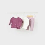 Mayoral Комплект 3 ед: Блузка, кардиган, штаны Цвет: Розовый/Белый 2742/79 