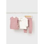 Mayoral 2709/15 Комплект 3ед. Блузка/кофта/штаны (розовый/белый)