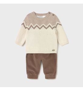 Mayoral 2580/96 Свитер/брюки (бежевый/коричневый) Mayoral 2580/96 Свитер/брюки (бежевый/коричневый)