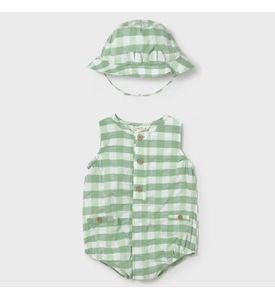 Mayoral Комплект купальник и панама, зелёный 1620/38 Mayoral Комплект купальник и панама, зелёный 1620/38