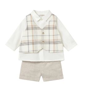 Mayoral Костюм (рубашка, жилет, шорты) 1269/23 Mayoral Костюм (рубашка, жилет, шорты) 1269/23