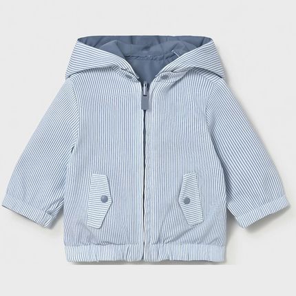 Mayoral Куртка с капюшоном, голубая/в полоску 1484/52 Mayoral Куртка с капюшоном, голубая/в полоску 1484/52