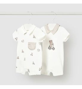 Mayoral 1715/92 Комплект песочник 2шт. молочный/мишка