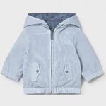 Mayoral  Куртка с капюшоном, голубая/в полоску 1484/52