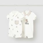 Mayoral 1715/92 Комплект песочник 2шт. молочный/мишка Mayoral 1715/92 Комплект песочник 2шт. молочный/мишка