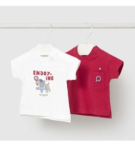 Mayoral Комплект футболок 2шт. Красно/белый 1074/15 