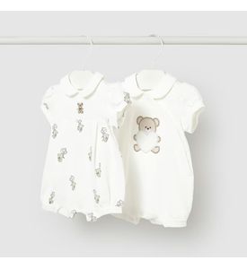 Mayoral  Комплект песочник 2шт. молочный/мишка 1704/88