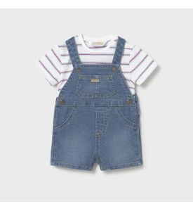 Mayoral Комплект футболка и джинсовый комбинезон. 1623/48