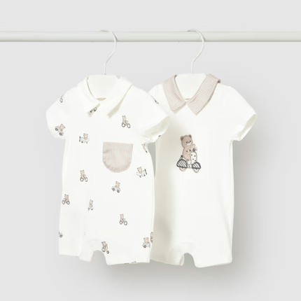 Mayoral 1715/92 Комплект песочник 2шт. молочный/мишка