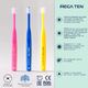 Детская зубная щетка MEGA TEN Step 2 (2-4г) Синий