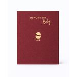 MEMORY BOX Малый подарочный бокс для новорожденного. Бордовый