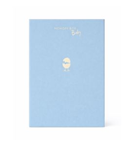 MEMORY BOX Большой подарочный бокс для новорожденного. Голубой MEMORY BOX Большой подарочный бокс для новорожденного. Голубой