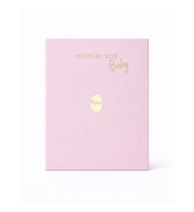 MEMORY BOX Малый подарочный бокс для новорожденного. Розовый MEMORY BOX Малый подарочный бокс для новорожденного. Розовый